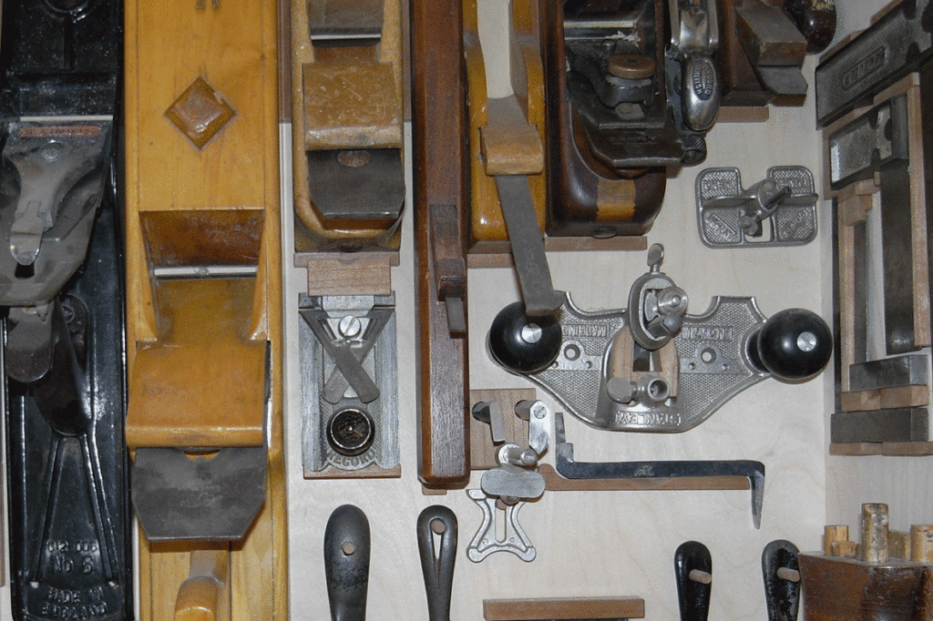 Rubank, høvle til forskellige opgaver placere i værkstøjsskab på fast plads